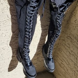 Thigh High Combat Boots